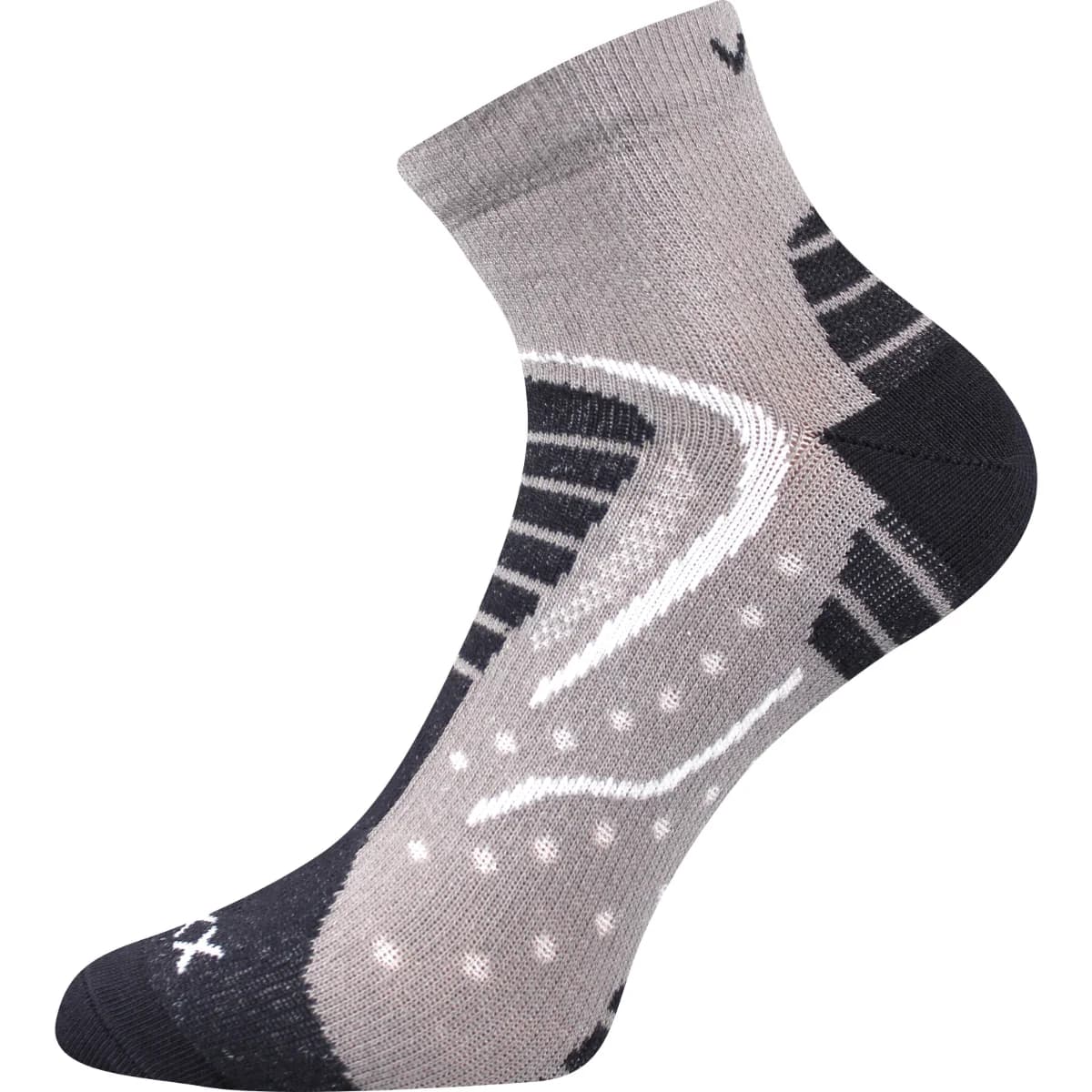VOXX Ponožky sportovní slabé DEXTER světle šedé (3 páry) 35-38 116440