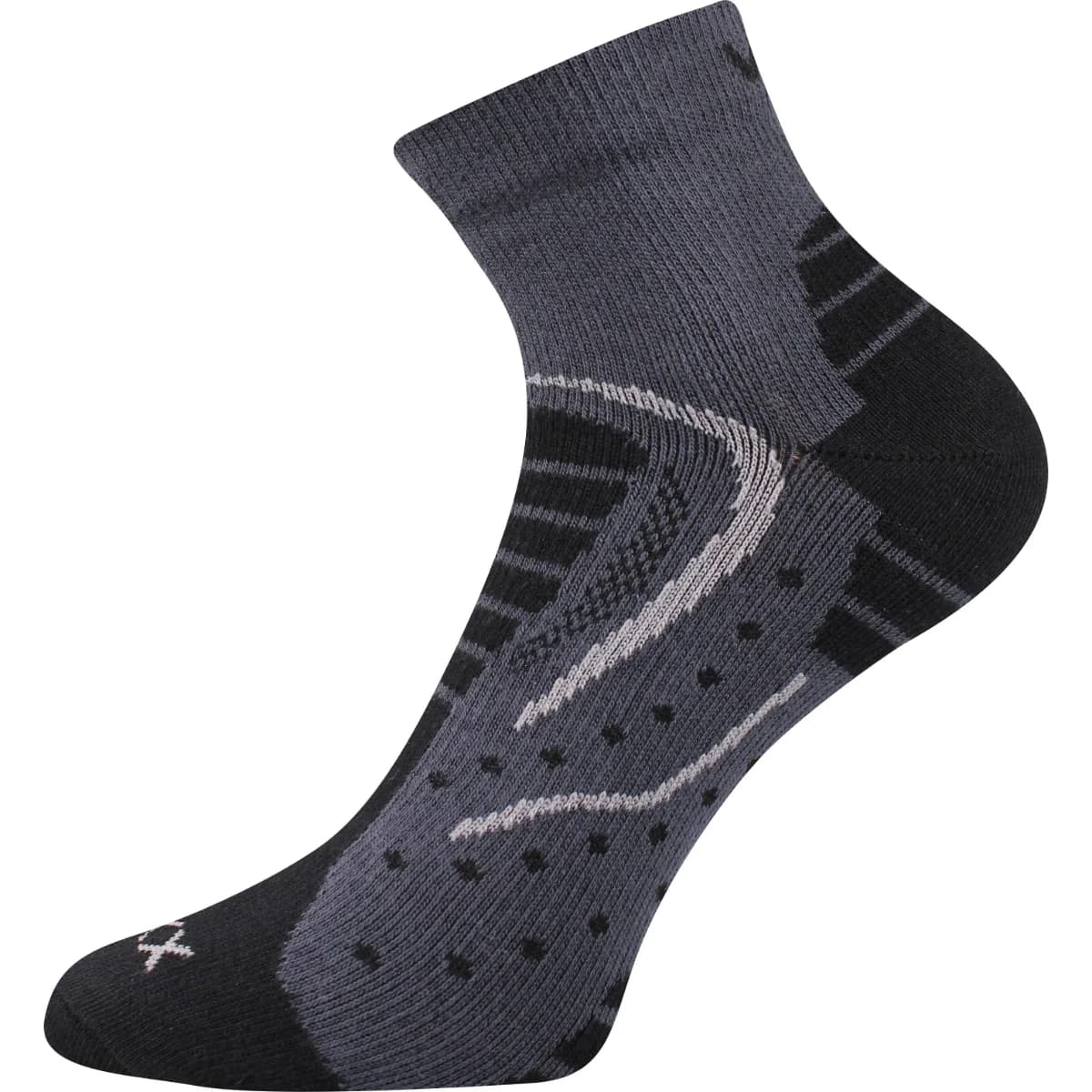 VOXX Ponožky sportovní slabé DEXTER tmavě šedé (3 páry) 35-38 116441