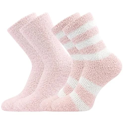 BOMA Ponožky dámské žinylkové SVĚTLANA 2pack SVĚTLE RŮŽOVÉ 35-41 118605