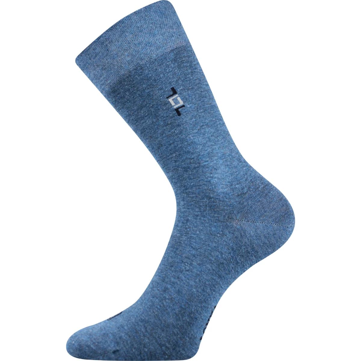 LONKA Ponožky pánské společenské DESPOK jeans melé (3 páry) 43-46 114767
