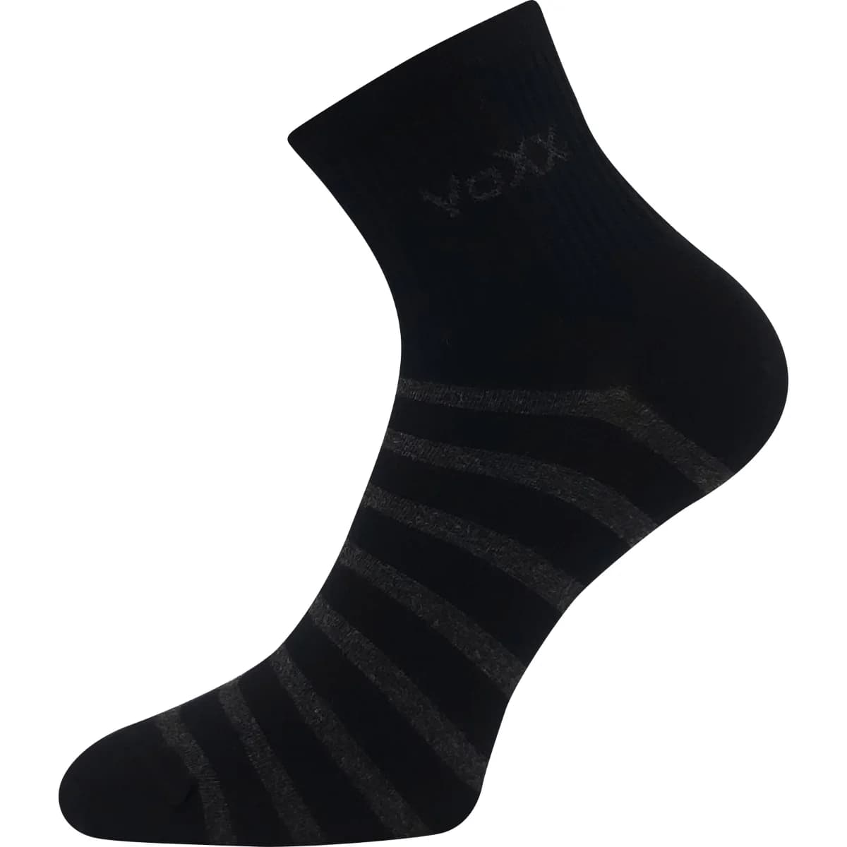 VOXX Ponožky dámské BOXANA letní pruhované ČERNÉ (3 páry)