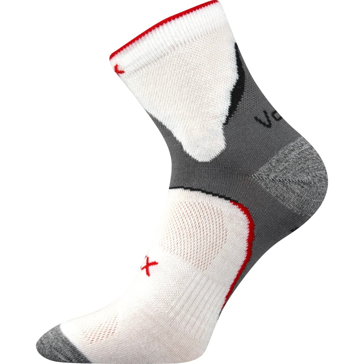 VOXX Ponožky sportovní slabé MAXTER se stříbrem BÍLÉ (3 páry)