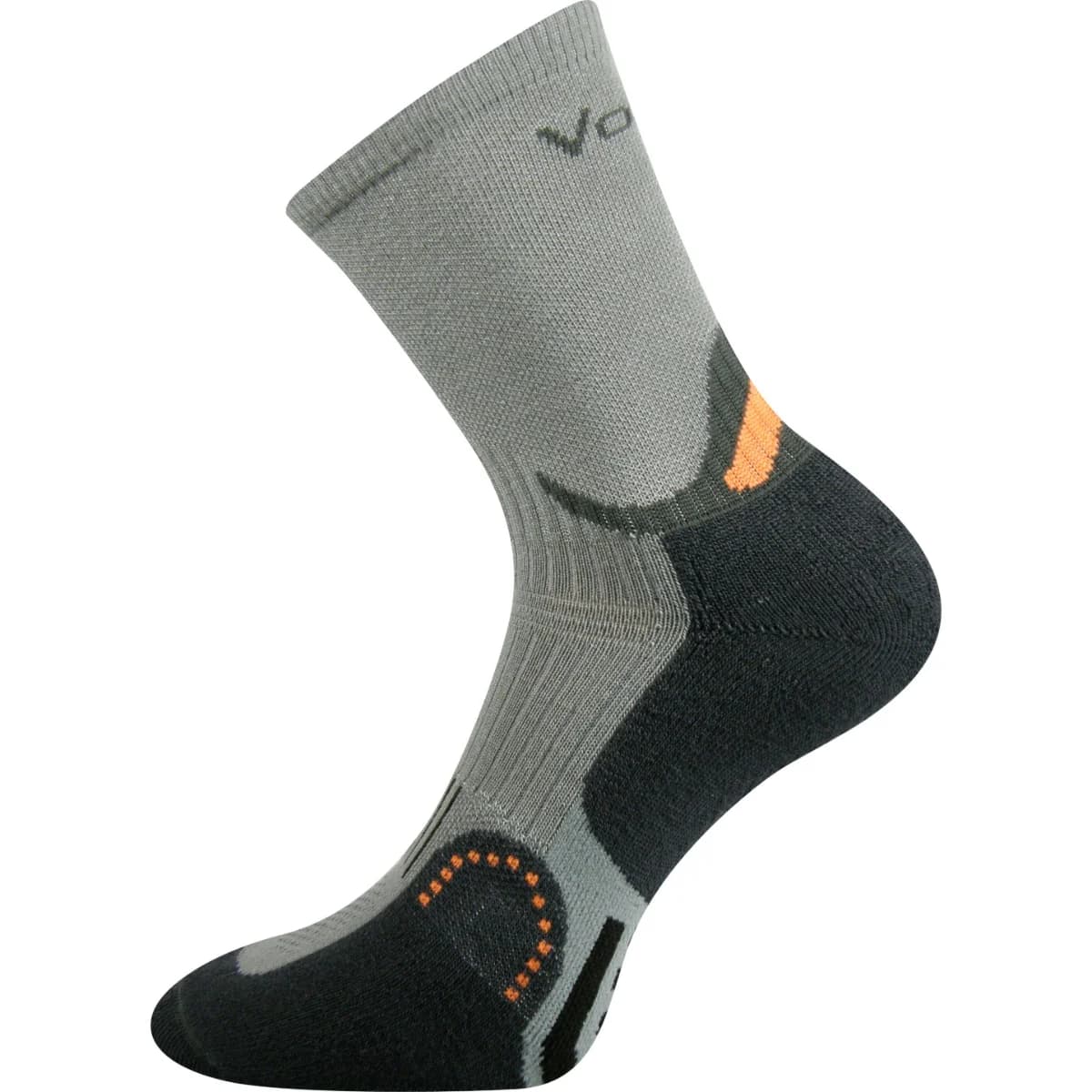 VOXX Ponožky sportovní se stříbrem ACTROS světle šedé