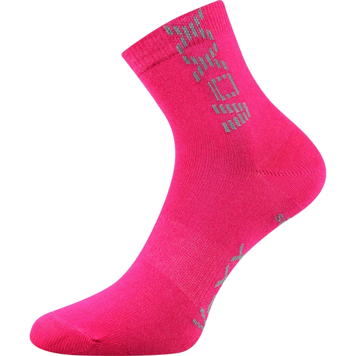 VOXX Ponožky dětské ADVENTURIK se stříbrem MAGENTA (3 páry)