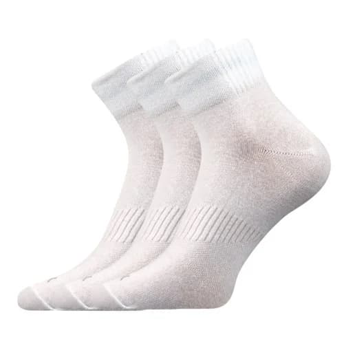 VOXX Ponožky bavlněné sportovní BADDY B 3pár BÍLÉ