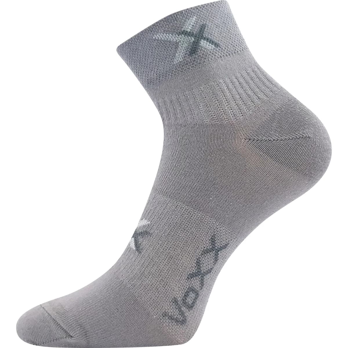 VOXX Ponožky bavlněné sportovní QUENDA světle šedé (3 páry) 35-38 118552
