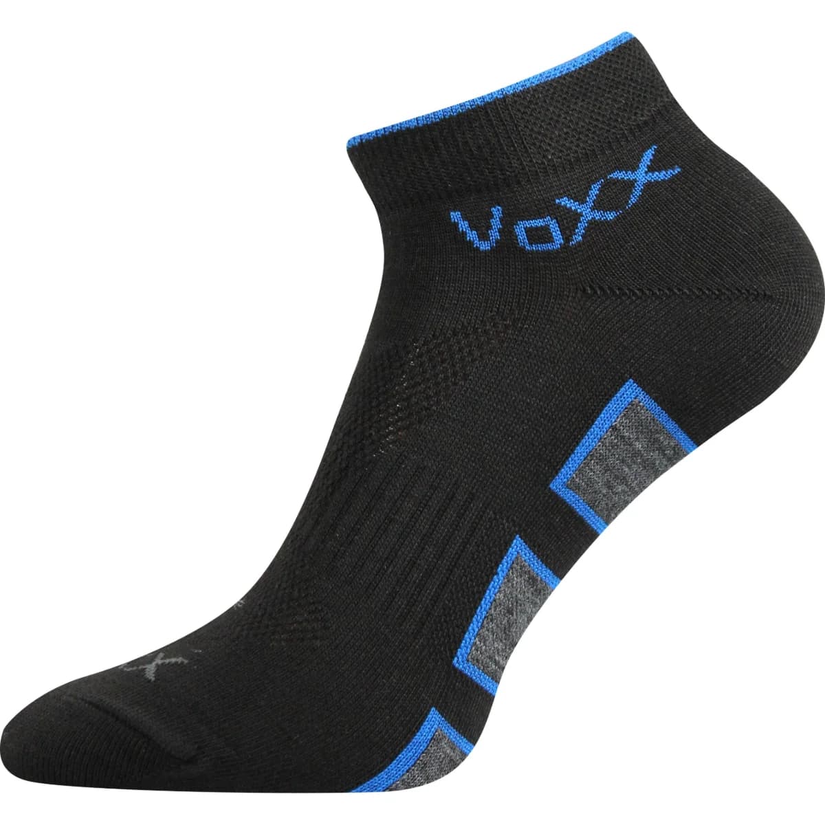 VOXX Ponožky sportovní slabé DUKATON se stříbrem ČERNÉ (3 páry) 35-38 100713