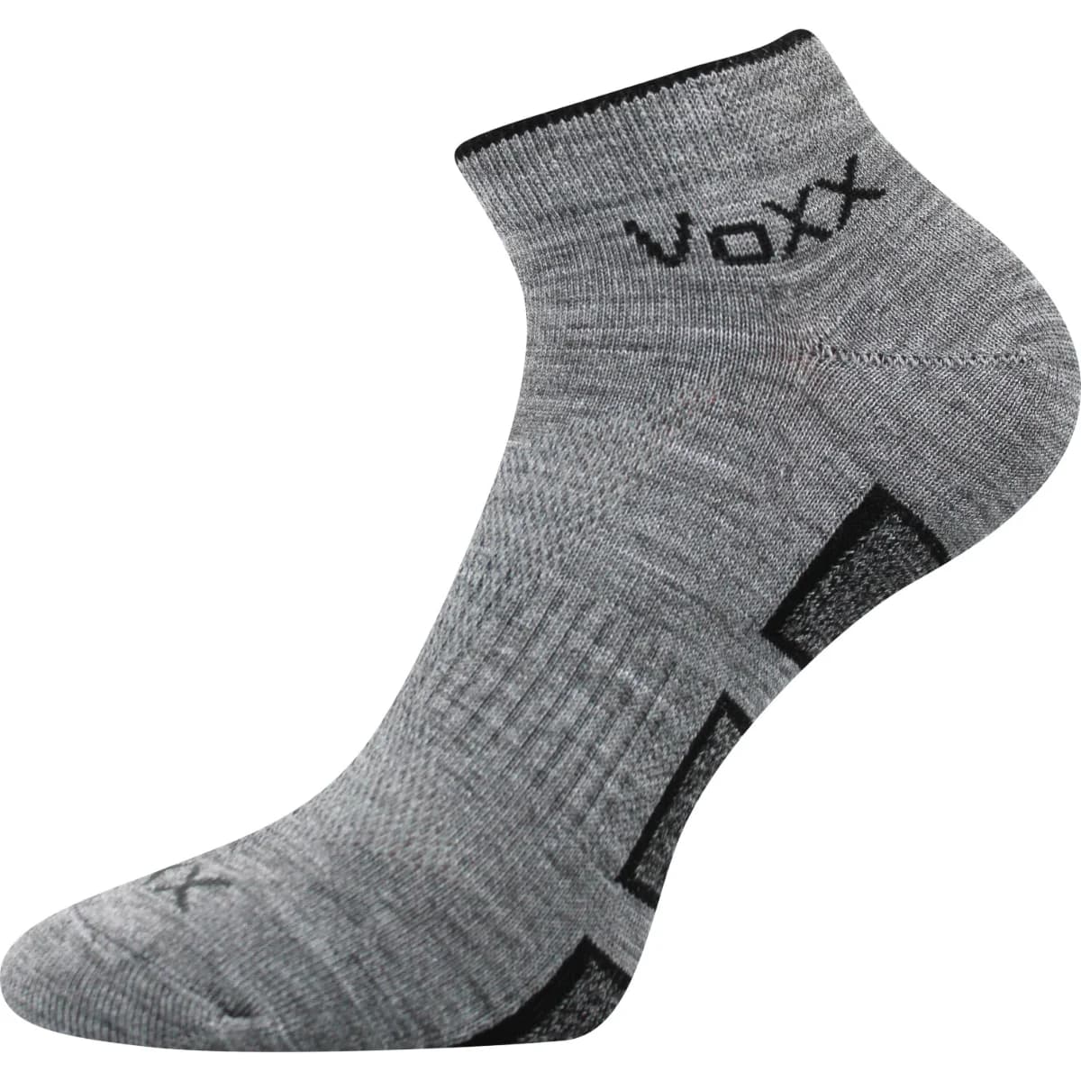 VOXX Ponožky sportovní slabé DUKATON se stříbrem SVĚTLE ŠEDÉ MELÉ (3 páry) 35-38 100714