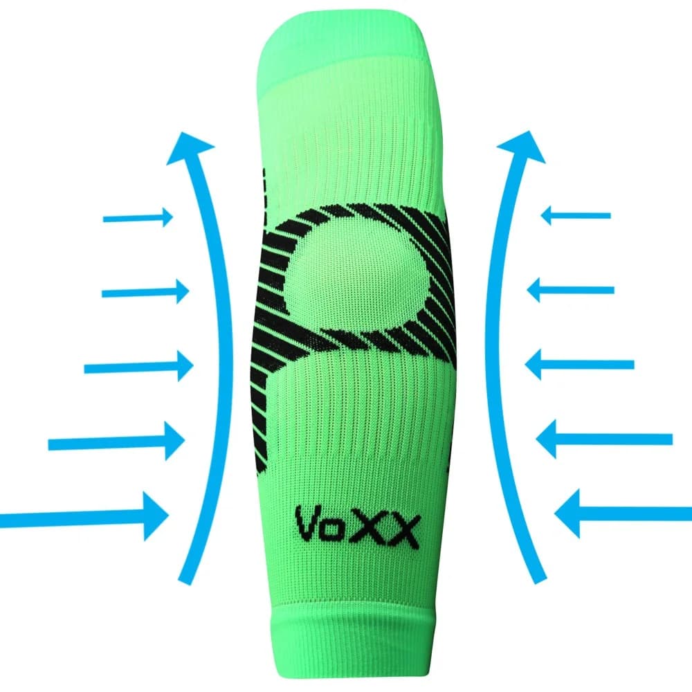 VOXX Návlek na loket kompresní PROTECT s ionty stříbra NEON ZELENÝ