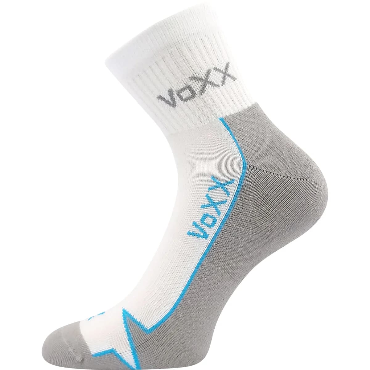 VOXX Ponožky bavlněné sportovní LOCATOR B bílé s modrou