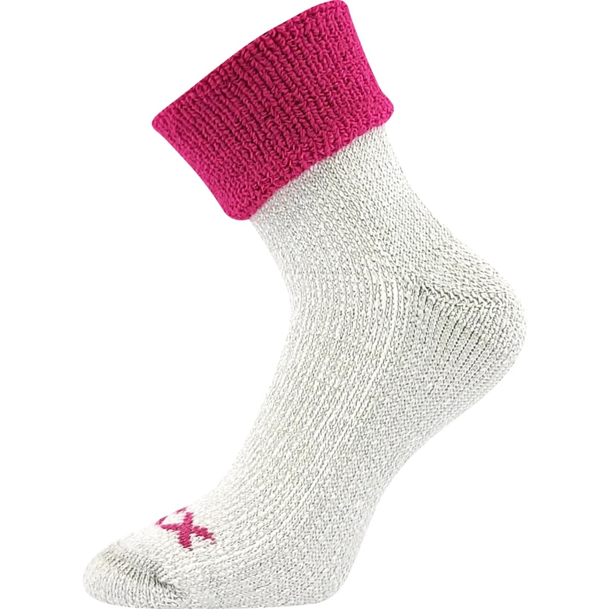 VOXX Ponožky zimní dámské QUANTA z merino vlny MAGENTA