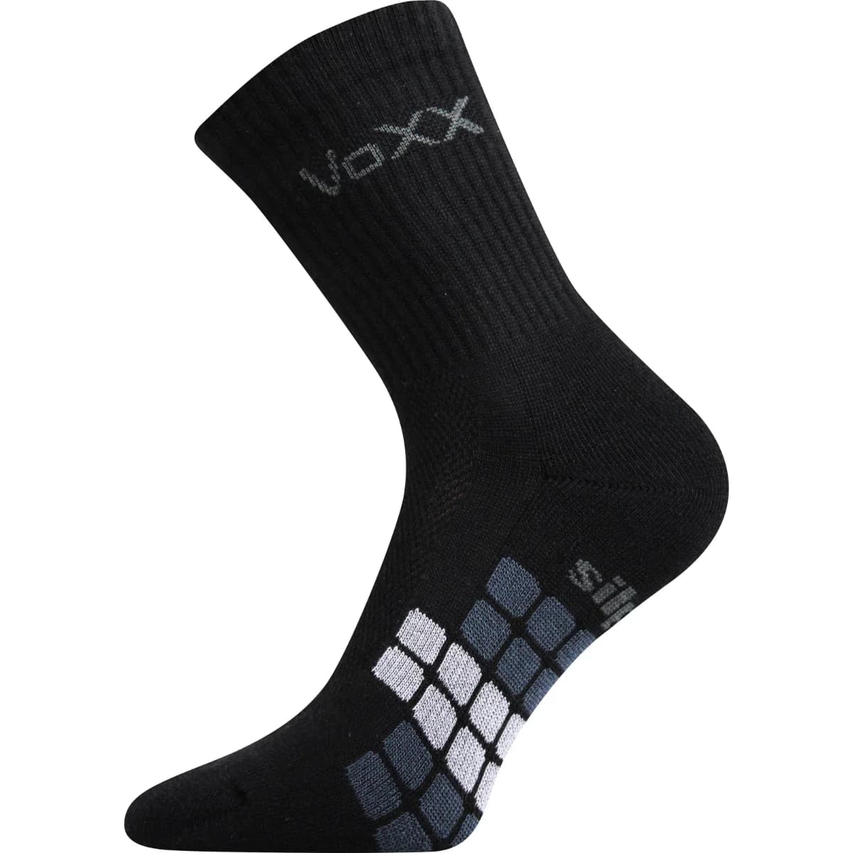 VOXX Ponožky sportovní RAPTOR s ionty stříbra ČERNÉ