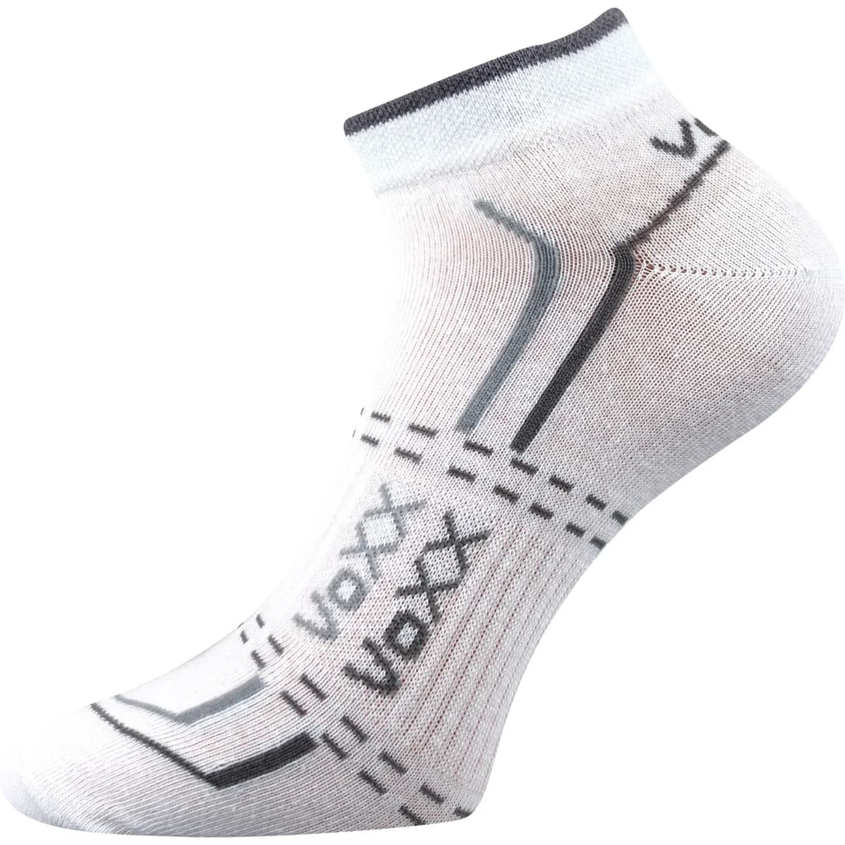 VOXX Ponožky krátké slabé REX 11 bavlněné BÍLÉ (3 páry) 35-38 113572