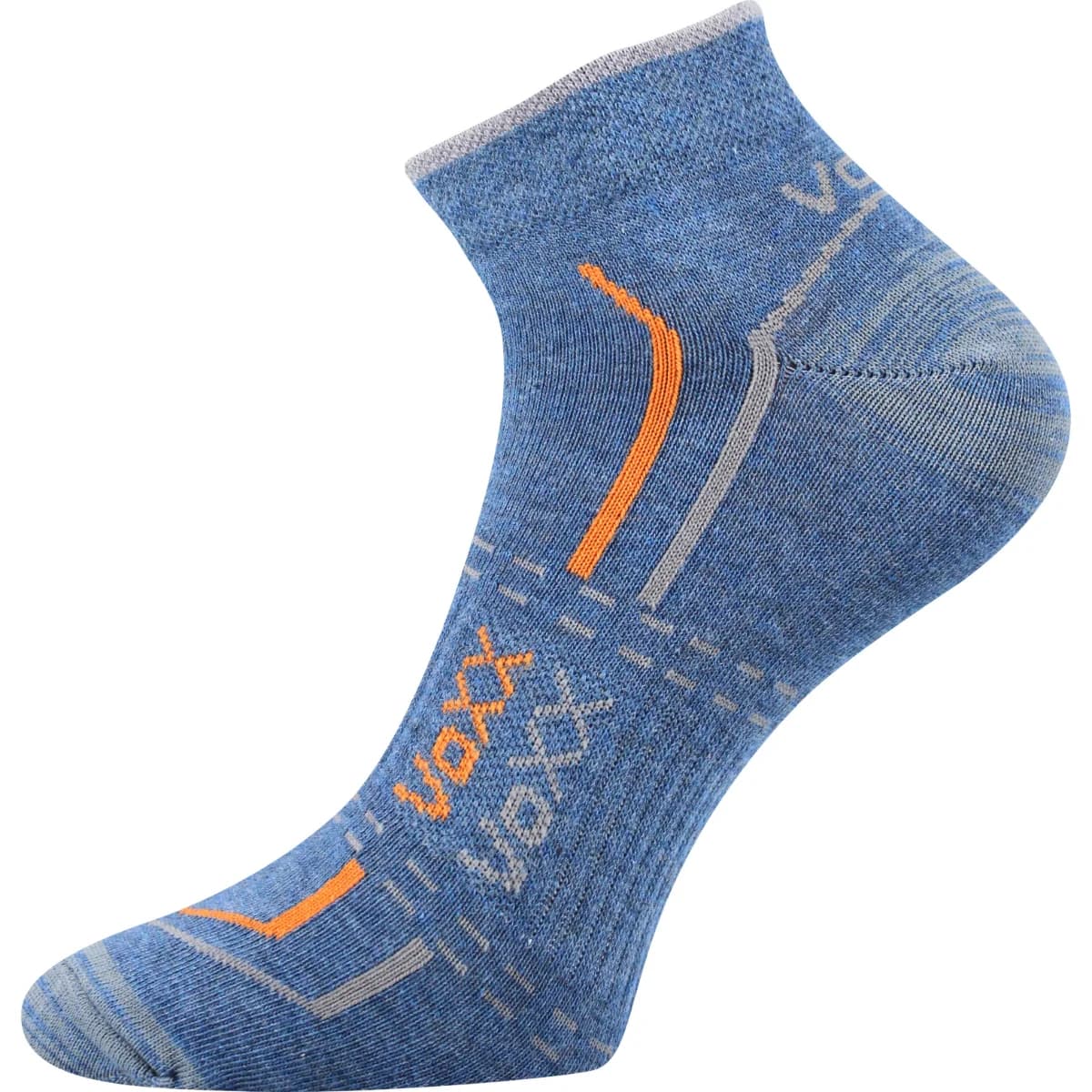 VOXX Ponožky krátké slabé REX 11 bavlněné JEANS MELÉ (3 páry)