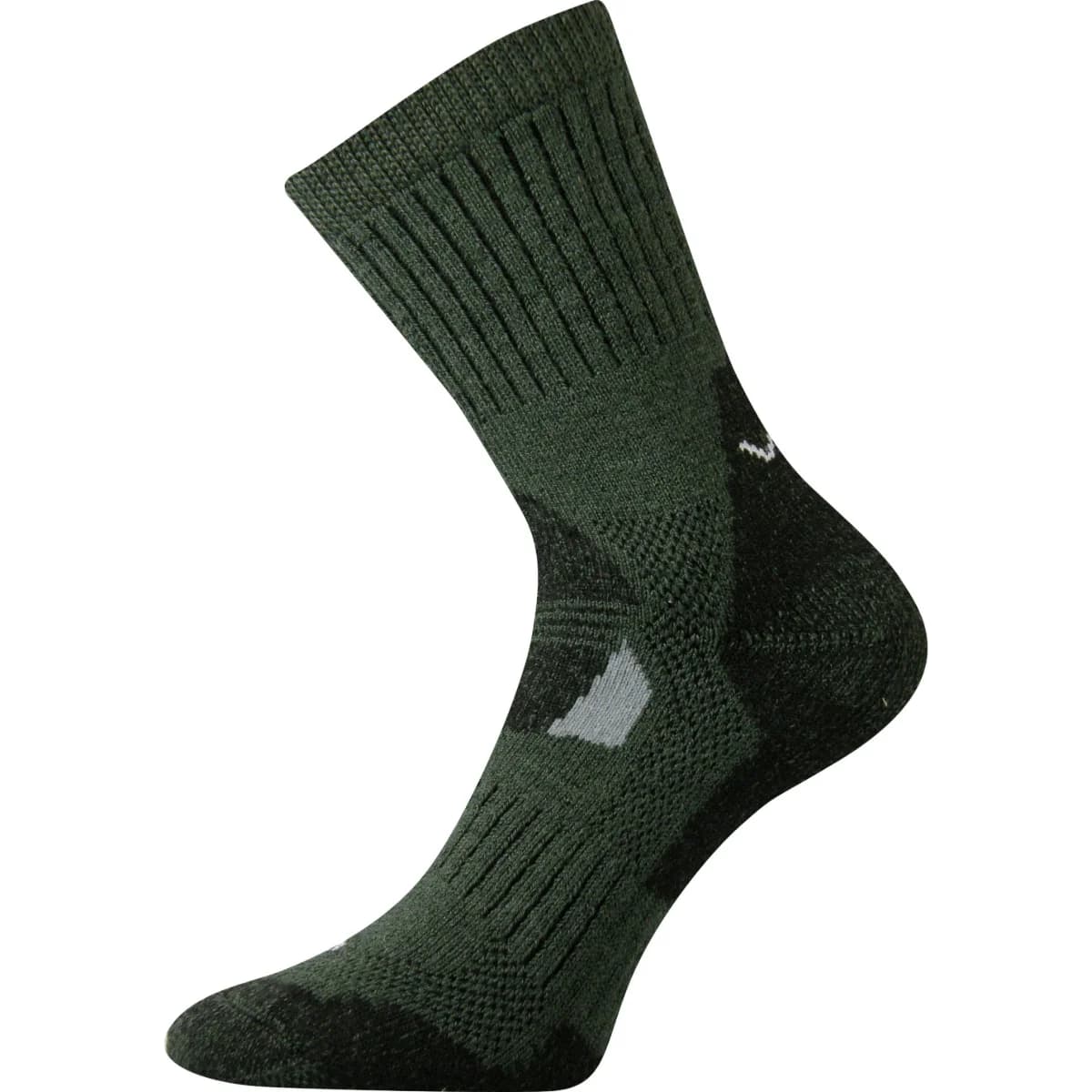 VOXX Ponožky zimní thermo z merino STABIL se stříbrem KHAKI