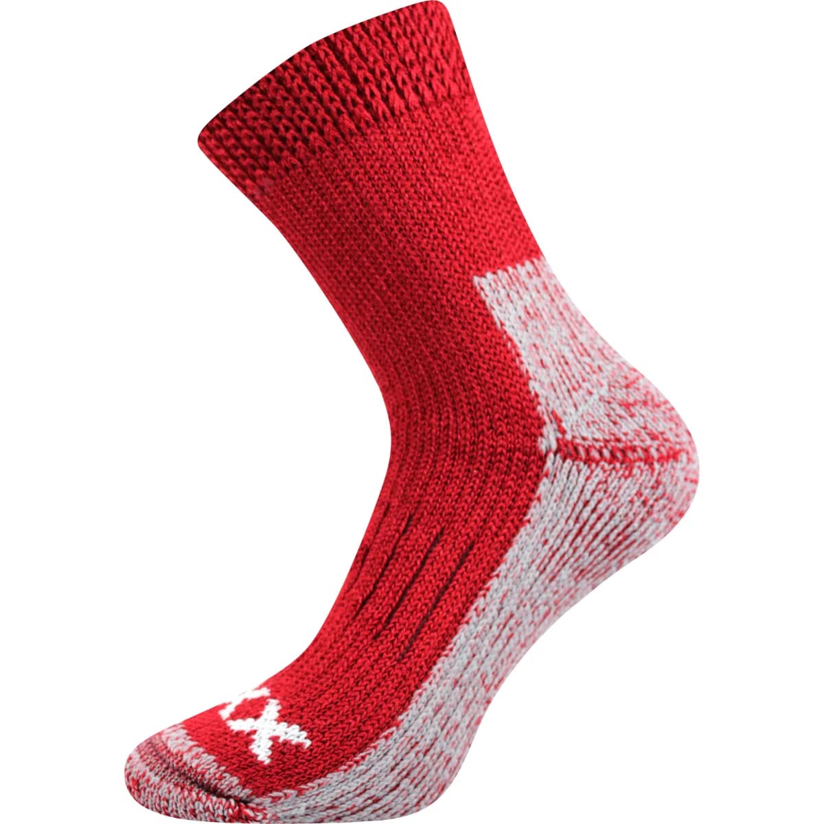 VOXX Ponožky zimní thermo ALPIN z merino vlny RUBÍNOVÉ