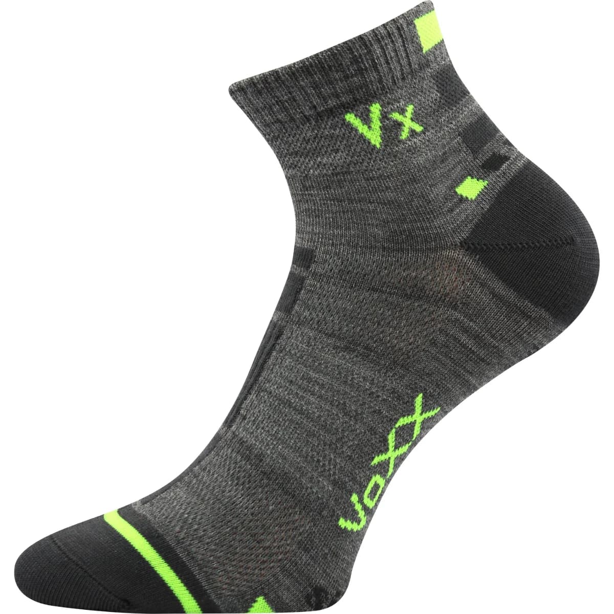 VOXX Ponožky sportovní slabé MAYOR se stříbrem SVĚTLE ŠEDÉ (3 páry)