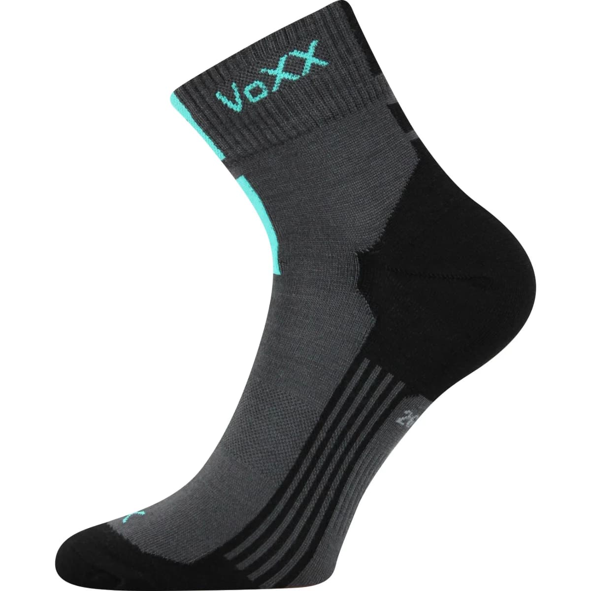VOXX Ponožky slabé MOSTAN se stříbrem TMAVĚ ŠEDÉ (3 páry) 39-42 110687