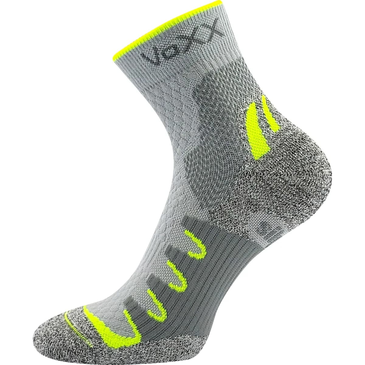 VOXX Ponožky sportovní s ionty stříbra SYNERGY anatomicky tvarované SVĚTLE ŠEDÉ 35-38 102616