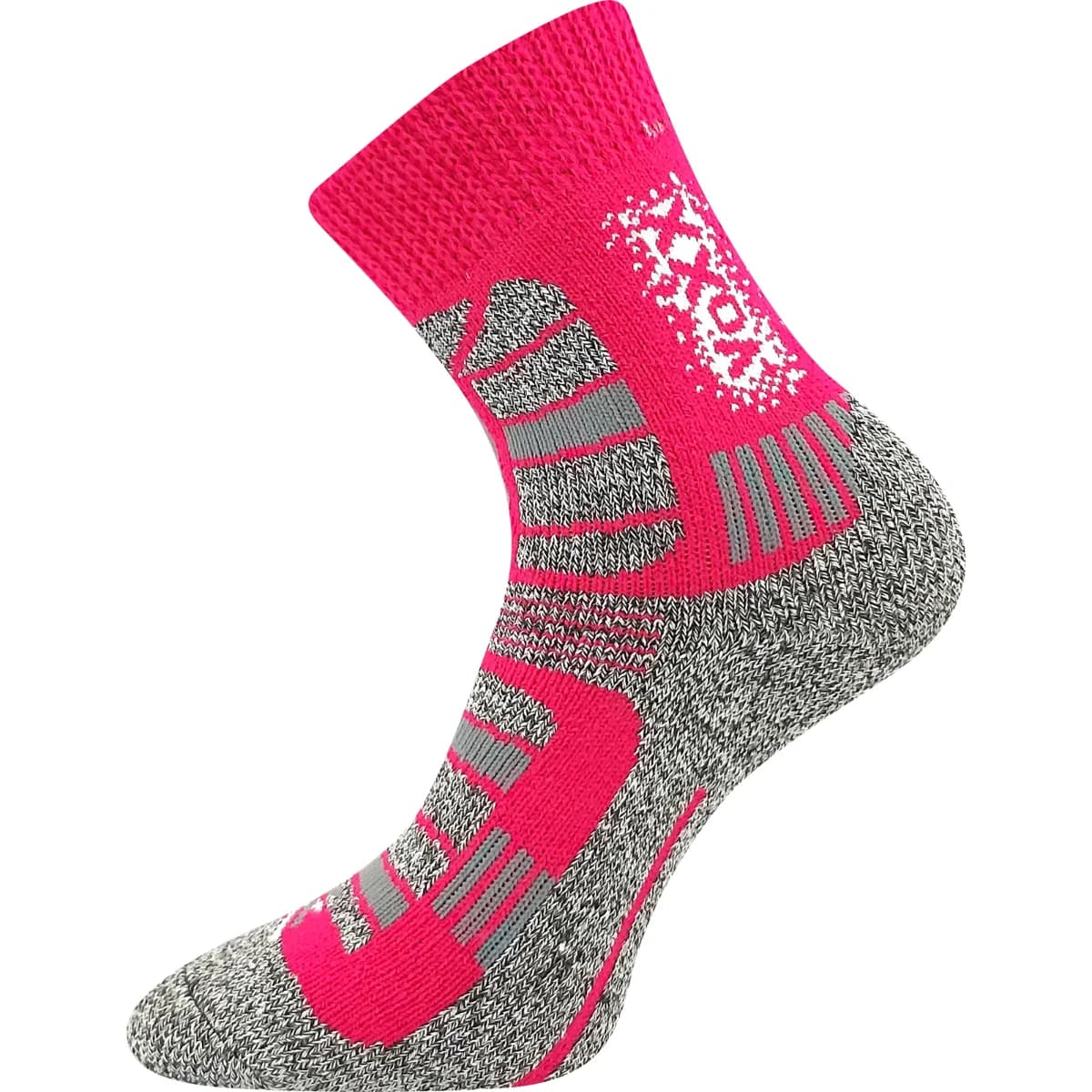 VOXX Ponožky dětské zimní TRACTION vlněné MAGENTA