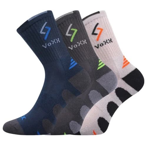 VOXX Ponožky dětské sportovní TRONIC bavlněné CHLAPECKÉ (3 páry)