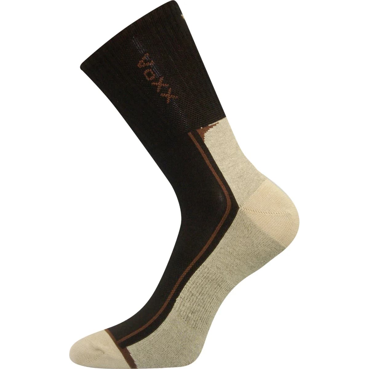 VOXX Ponožky sportovní slabé JOSEF se stříbrem HNĚDÉ old 35-38 101291