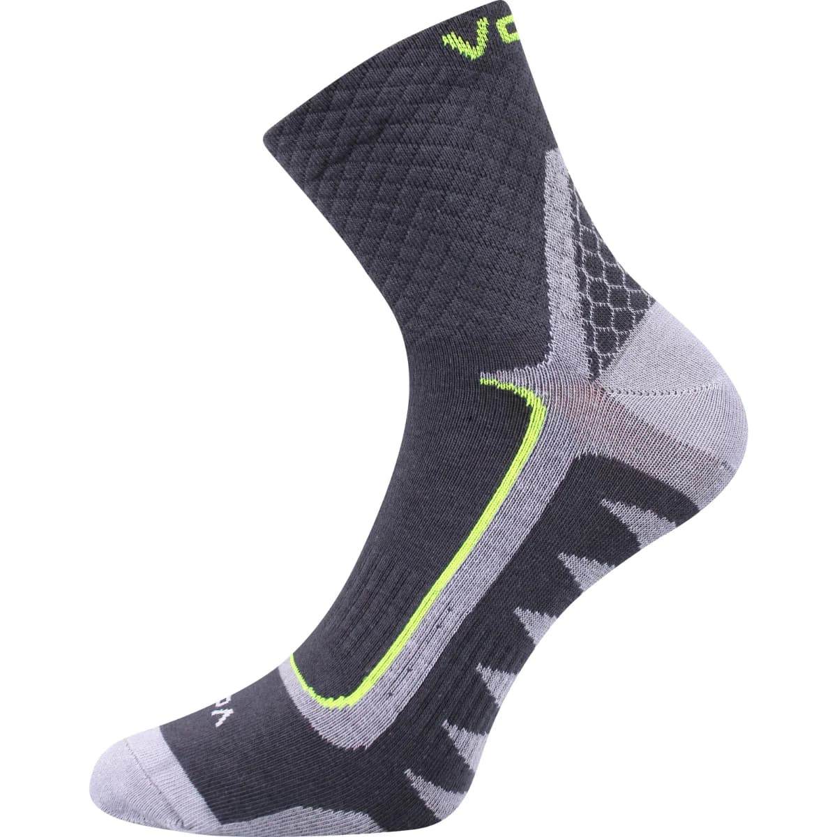 VOXX Ponožky sportovní slabé KRYPTOX tmavě šedé (3 páry) 35-38 111199