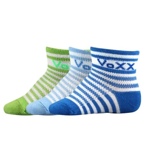 VOXX Ponožky kojenecké FREDÍČEK pruhované CHLAPECKÉ (3 páry)
