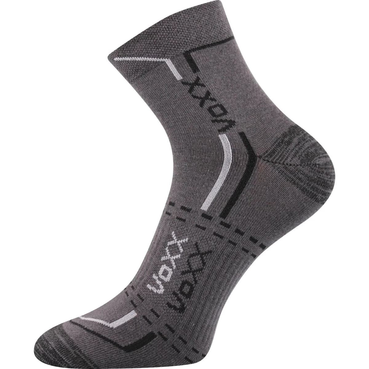 VOXX Ponožky bavlněné sportovní FRANZ 03 tmavě šedé (3 páry) 35-38 113597