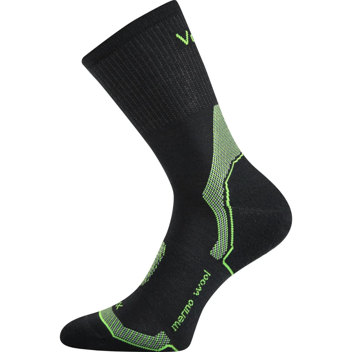 VOXX Ponožky slabé z merino INDY s ionty stříbra TMAVĚ ŠEDÉ 35-38 112930
