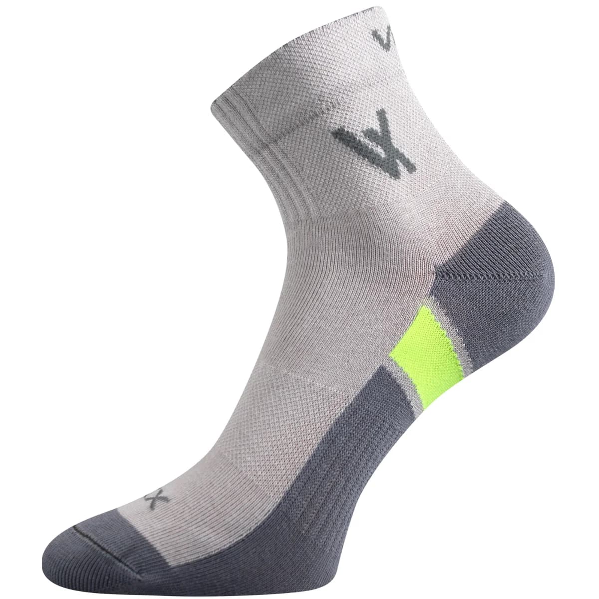 VOXX Ponožky bavlněné sportovní NEO světle šedé (3 páry) 35-38 101634