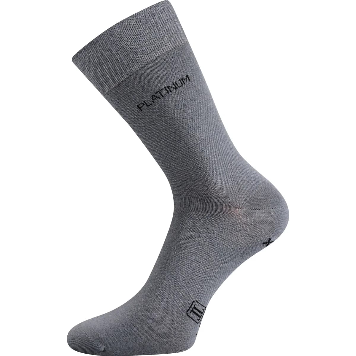 LONKA Ponožky slabé z merino DEWOOL s ionty stříbra SVĚTLE ŠEDÉ (3 páry)