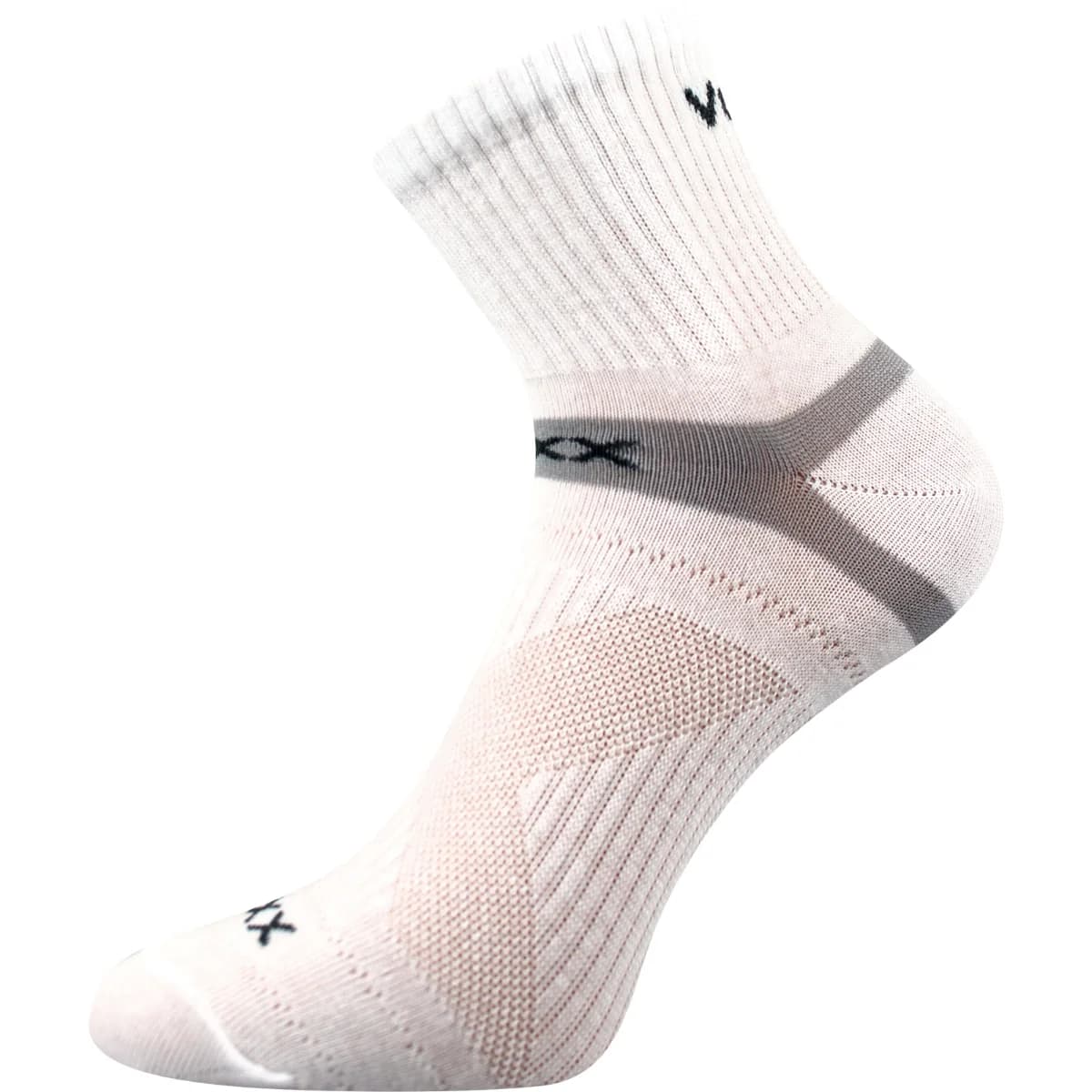 VOXX Ponožky sportovní slabé REXON bavlněné BÍLÉ (3 páry) 35-38 116031