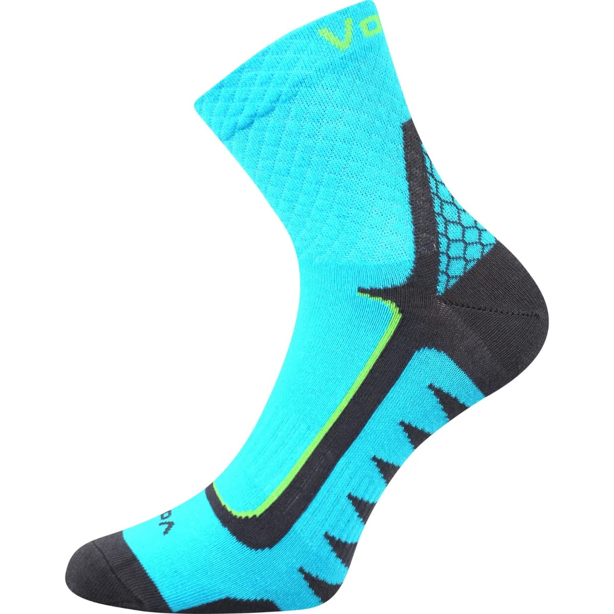 VOXX Ponožky sportovní slabé KRYPTOX tyrkysové (3 páry) 39-42 116504