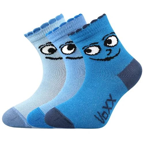VOXX Ponožky kojenecké vtipné KUKIK mix chlapecké (3 páry)