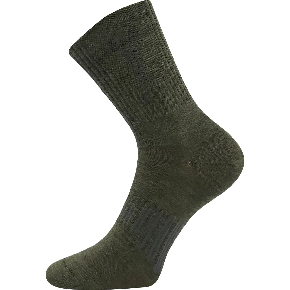 VOXX Ponožky slabé z merino POWRIX s ionty stříbra KHAKI