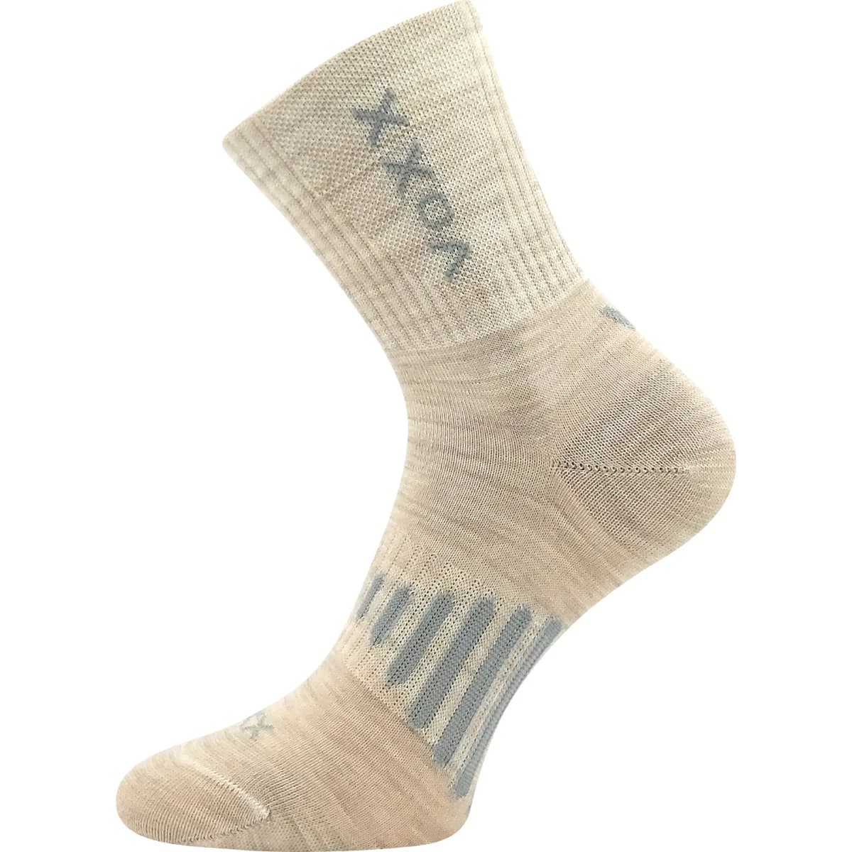 VOXX Ponožky slabé z merino POWRIX s ionty stříbra BÉŽOVÉ