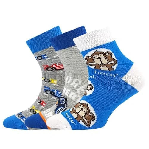 LONKA Ponožky dětské DEDOTIK letní CHLAPECKÉ mix G (3 páry)