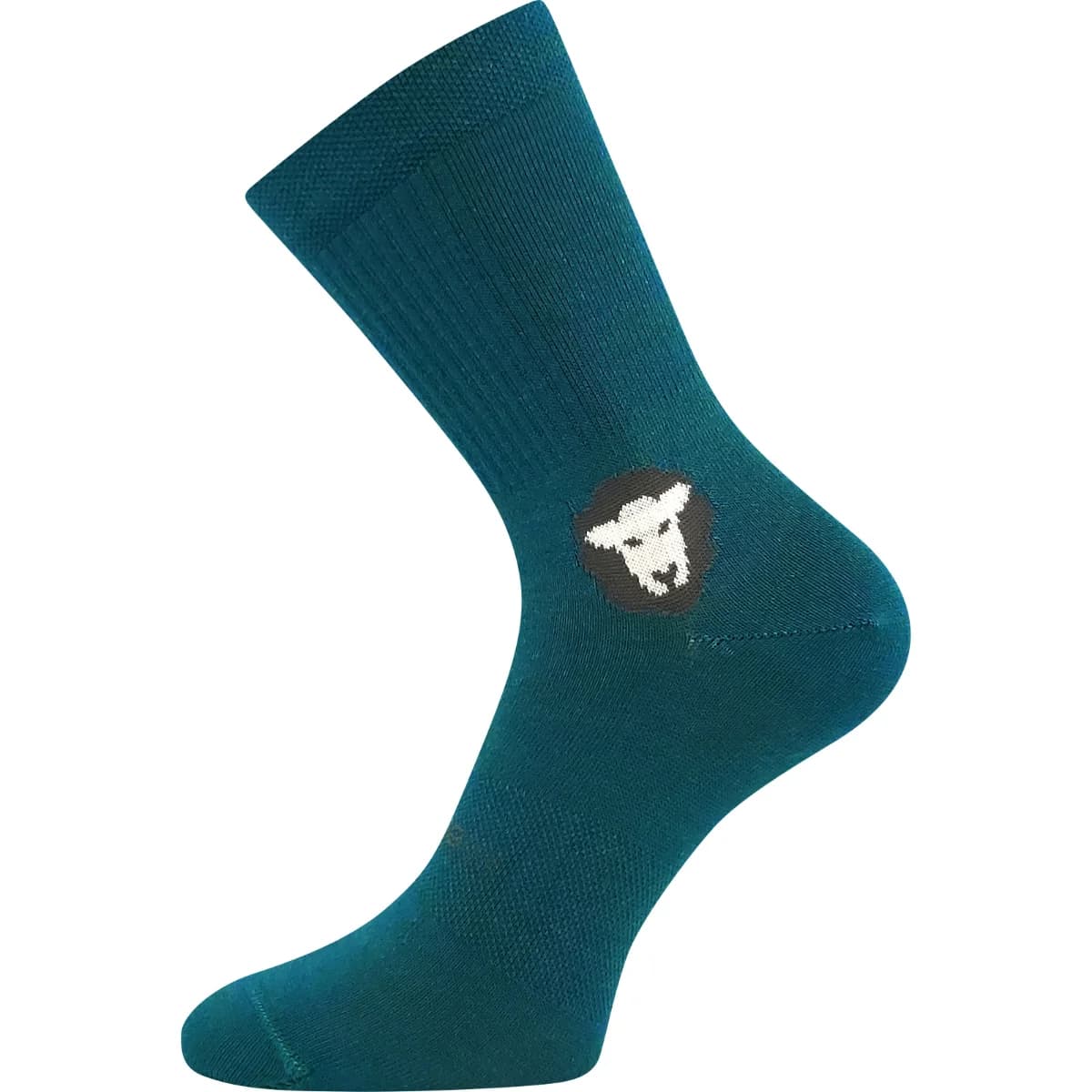 VOXX Ponožky anatomicky tvarované z merino BAREFOOTAN s ionty stříbra MODRO-ZELENÉ (3 páry)
