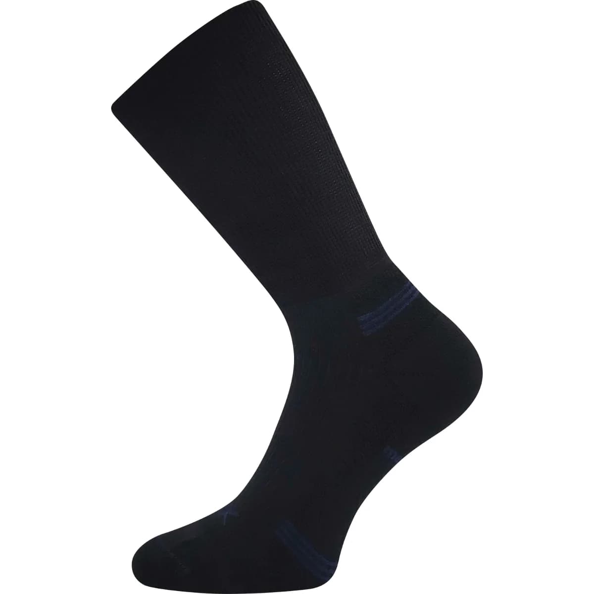 VOXX Ponožky dvouvrstvé s jemným lemem WANAK z merino vlny ČERNÉ 35-38 125254