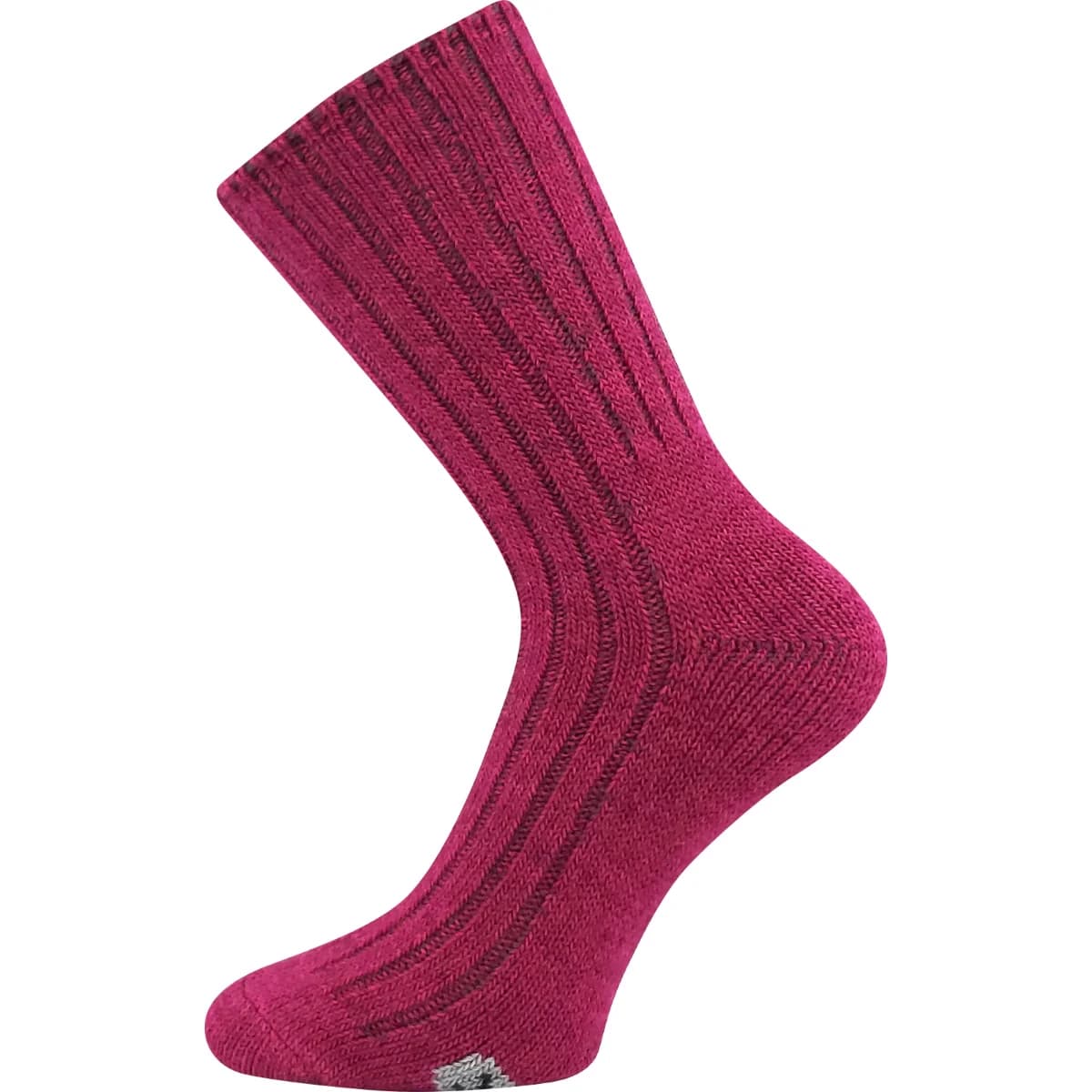 VOXX Ponožky zimní FORDE s merinem a alpakou TMAVĚ RŮŽOVÉ