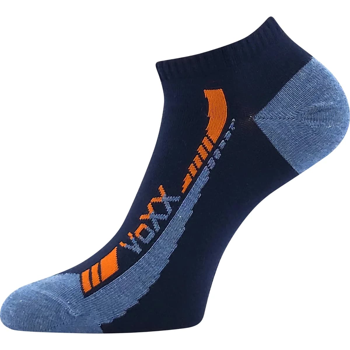 VOXX Ponožky krátké slabé REX 19 bavlněné TMAVĚ MODRÉ (3 páry)