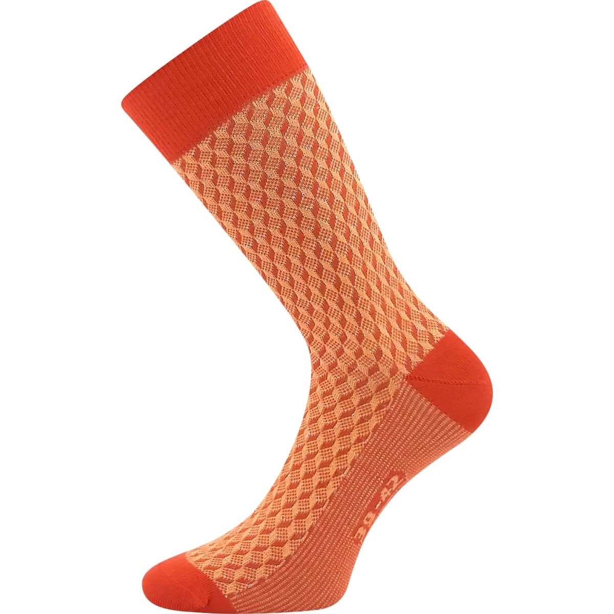 LONKA Ponožky pánské žakárové ŽERYK s bavlnou ORANŽOVÉ (3 páry)