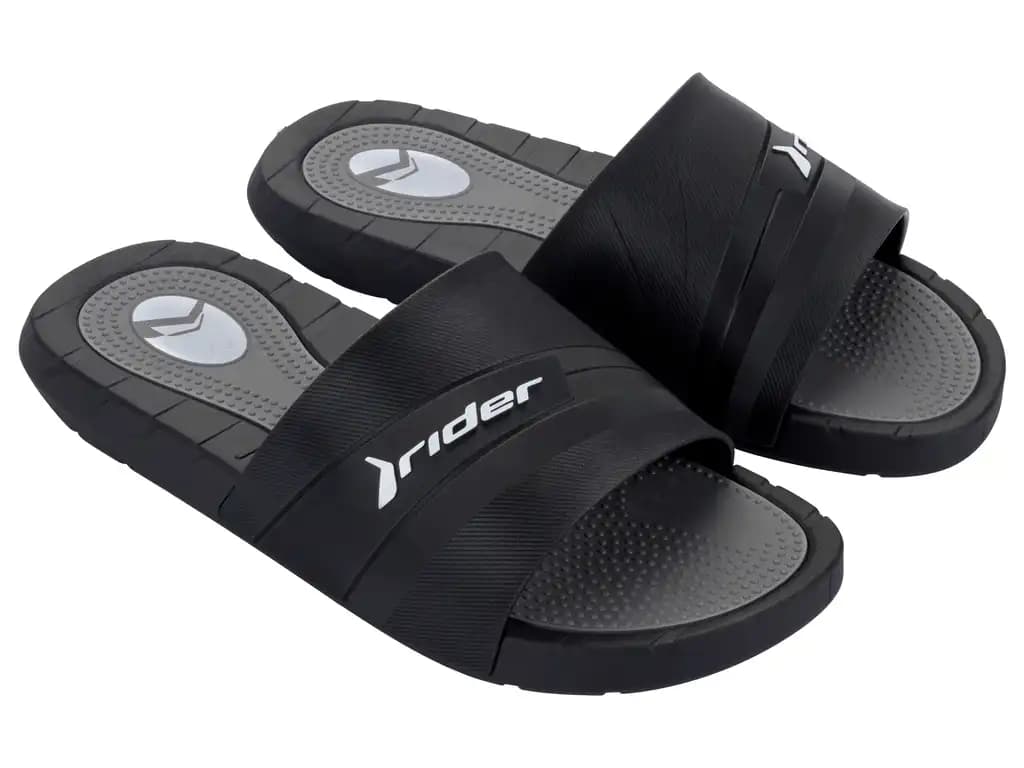 Rider Rush Slide 12511-BN357 Pánské pantofle černo / šedé 41