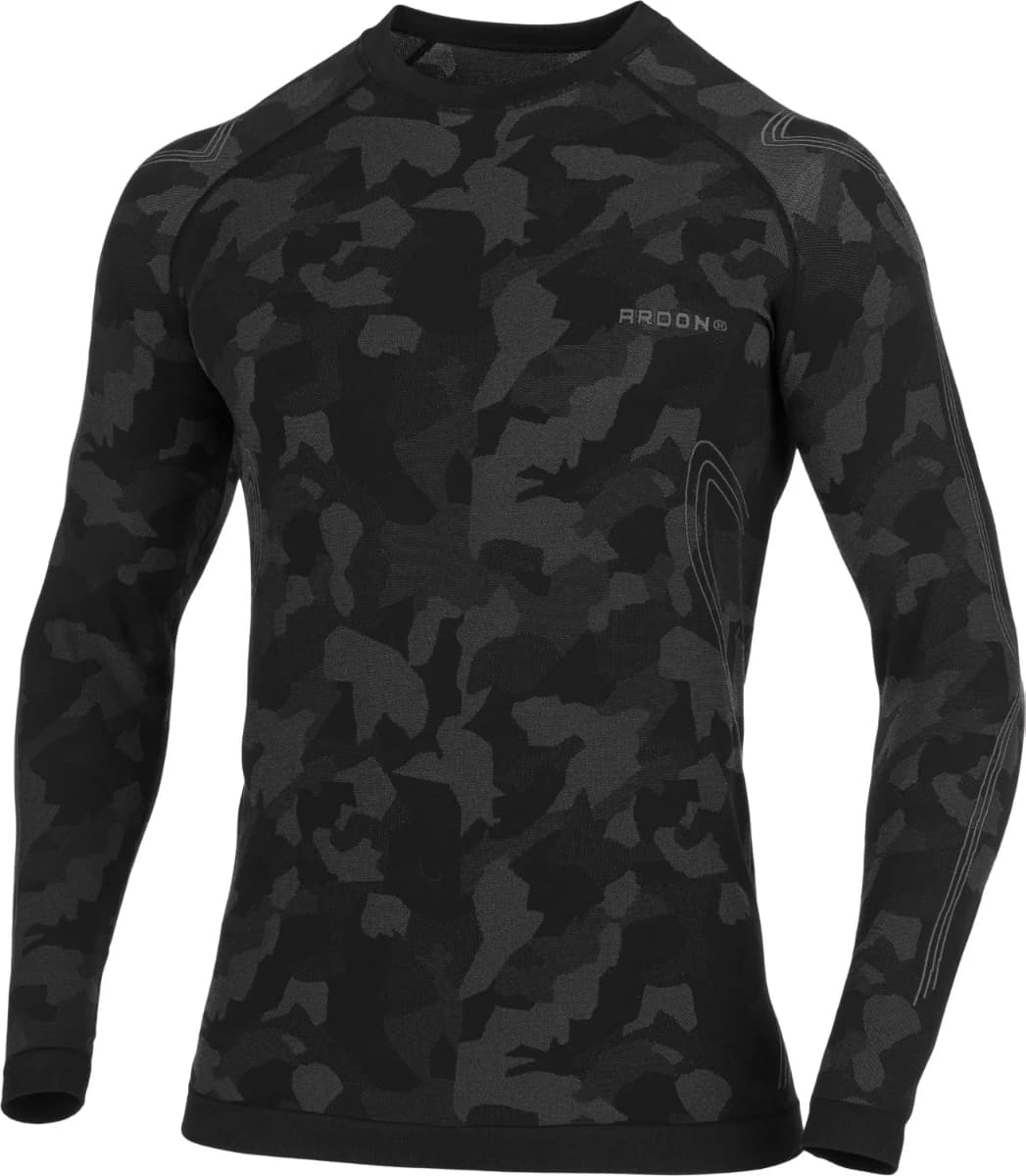 Funkční tričko s dlouhým rukávem ARDON®LYTANIX CAMO černá 2XL H10046/2XL