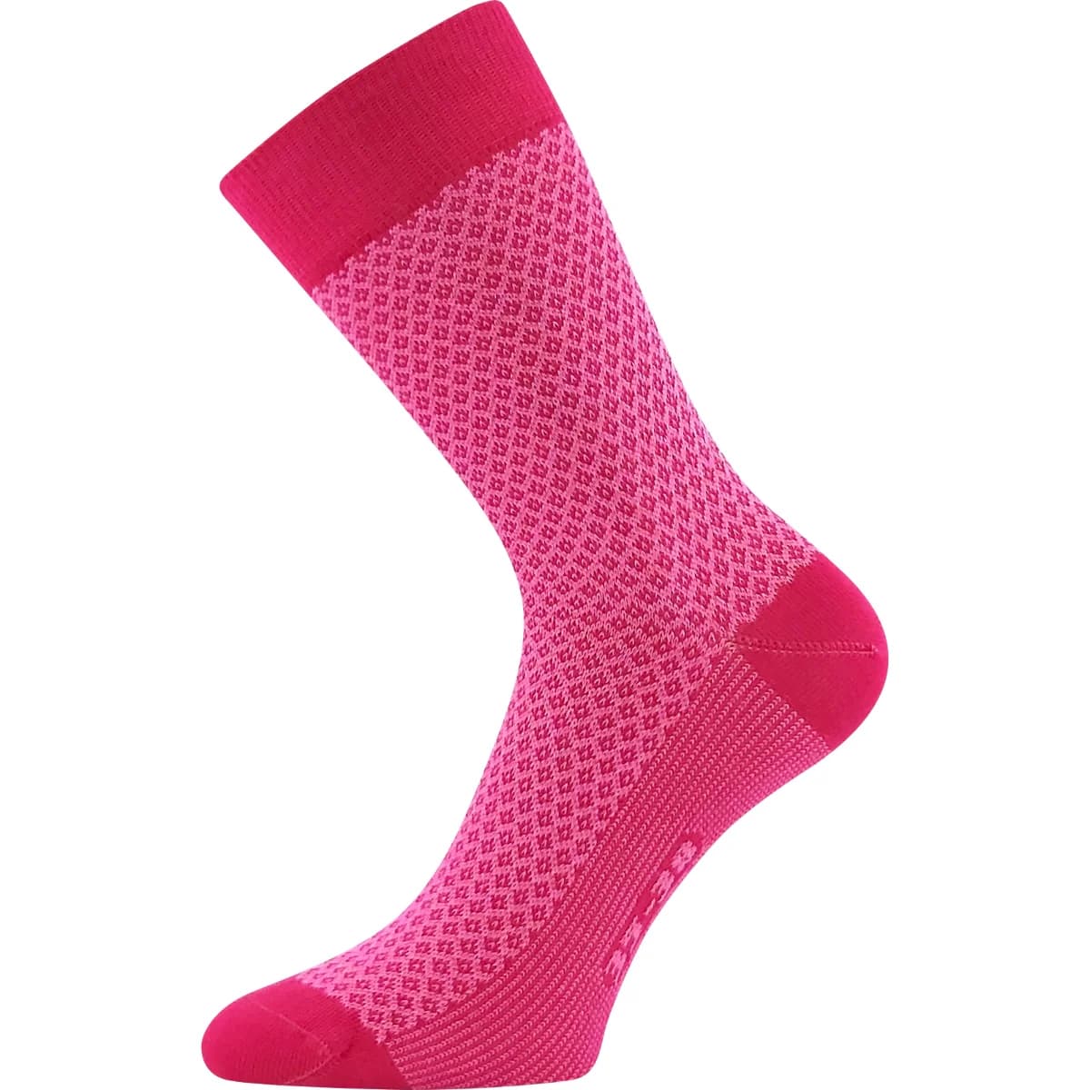 LONKA Ponožky dámské žakárové ŽANETA s bavlnou MAGENTA (3 páry) 35-38 125887